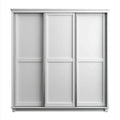 Armadio guardaroba 3 ante scorrevoli bianco 180 x 60 x 220 cm pannelli truciolari nobilitati rettangolare