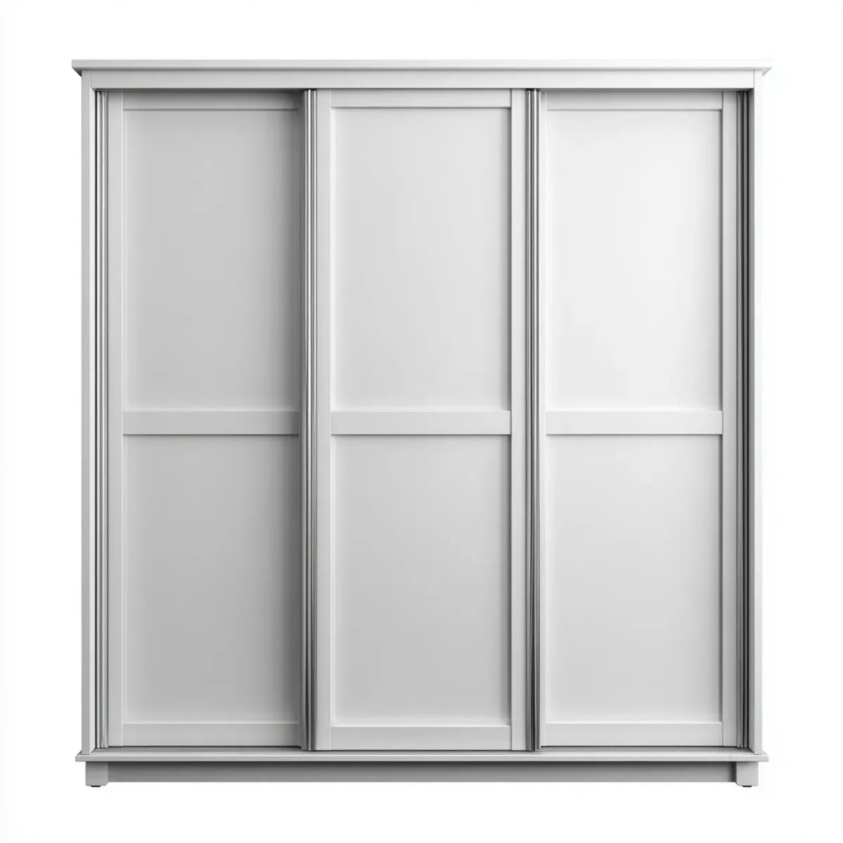 Armadio guardaroba 3 ante scorrevoli bianco 180 x 60 x 220 cm pannelli truciolari nobilitati rettangolare
