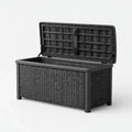 Baule contenitore nero 120 x 56 x 63 cm in polipropilene rettangolare