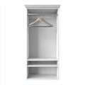Armadio guardaroba aperto bianco 60 x 50 x 200 cm in MDF rettangolare
