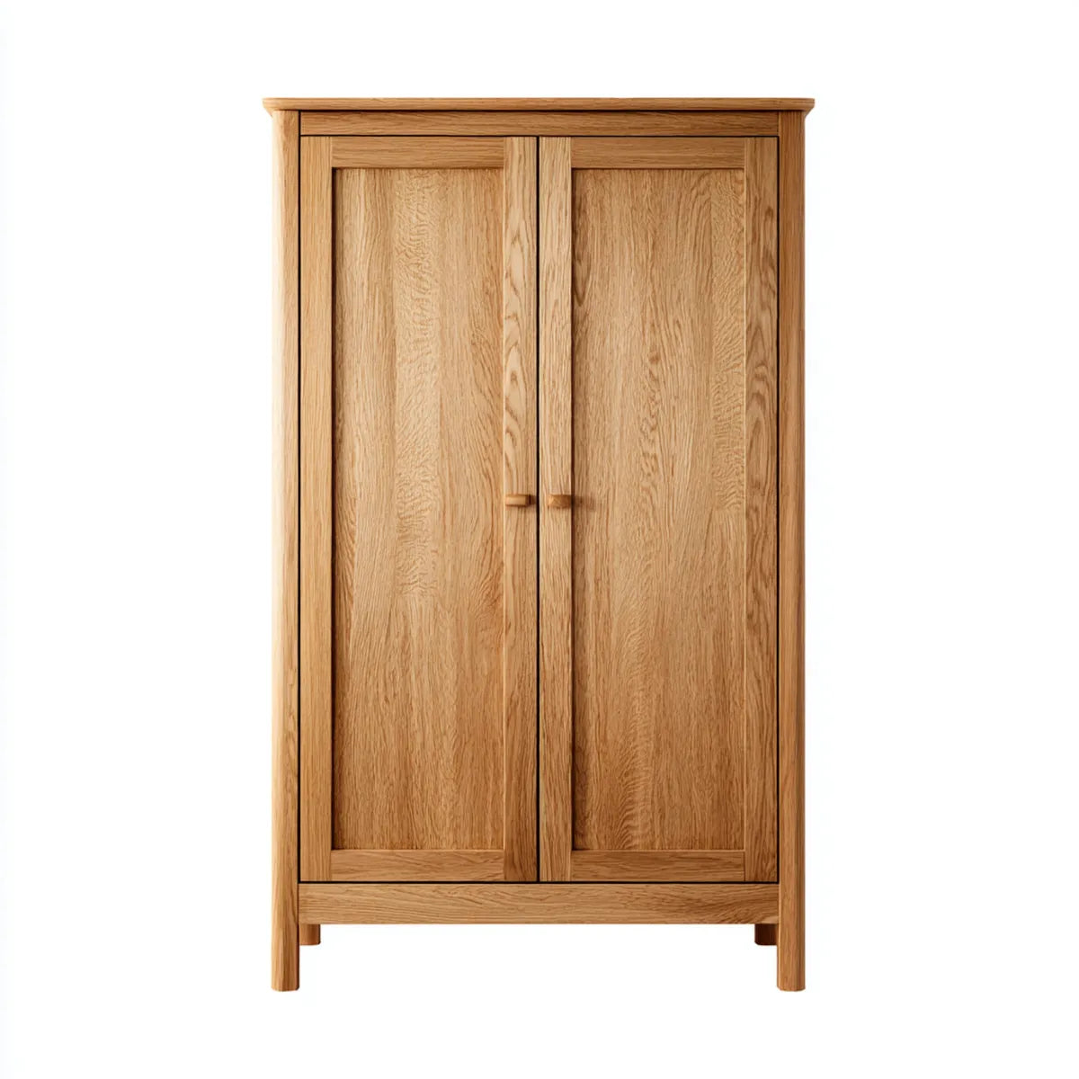 Armadio guardaroba 2 ante in rovere naturale 100 x 58 x 190 cm rettangolare