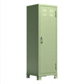 Armadio contenitore a 1 anta verde salvia 38 x 38 x 120 cm in acciaio forma rettangolare